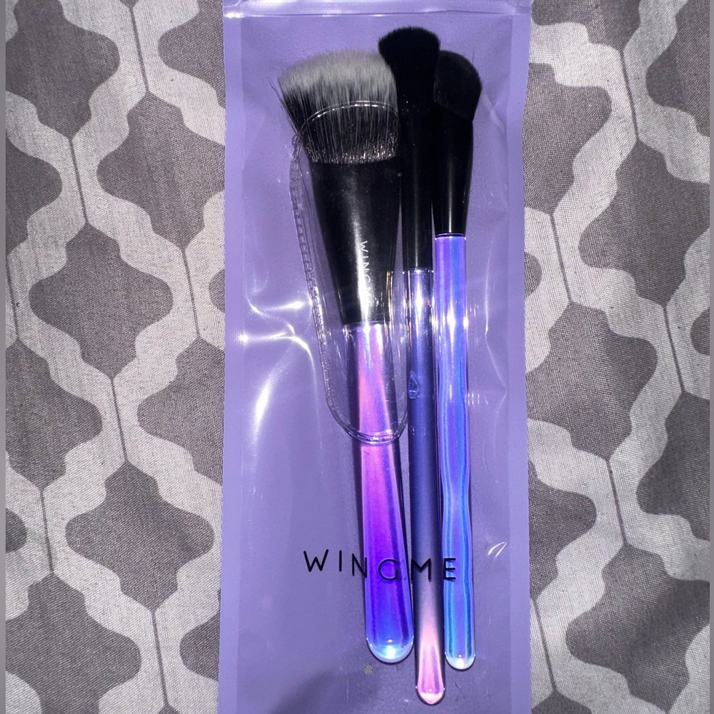 3 piece makeup brush set